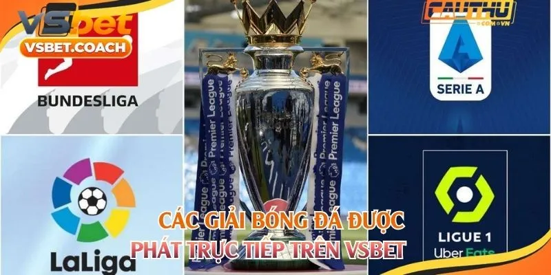 Các giải bóng đá được phát trực tiếp trên Vsbet